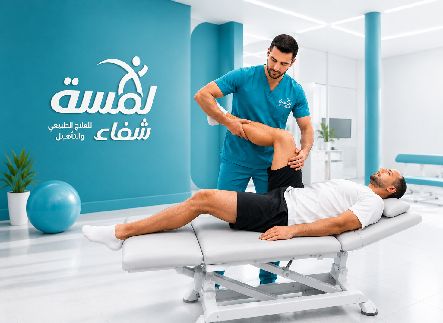 جلسة علاج طبيعي